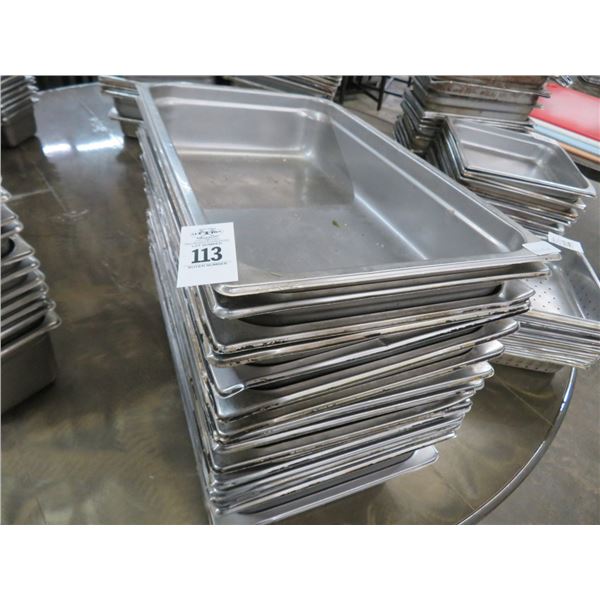 17-Full Size by 4" Insert Pans - 17 X $