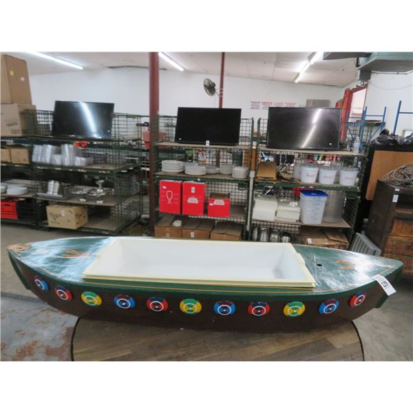 Decorative Boat Ice Bin