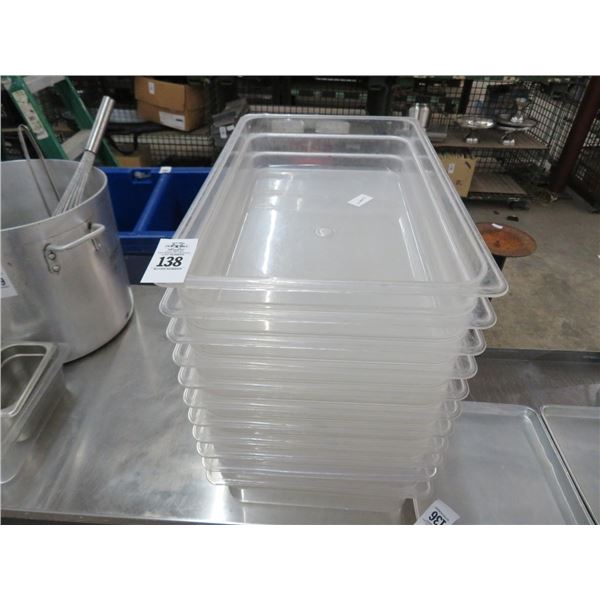 11-Full Size by 4" Cambro Pans - 11 X $