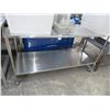 Image 1 : 5' S/S Table w/Undershelf On Wheels