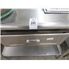 Image 2 : S/S Corner Table w/Backsplash, Drawer and Undershelf