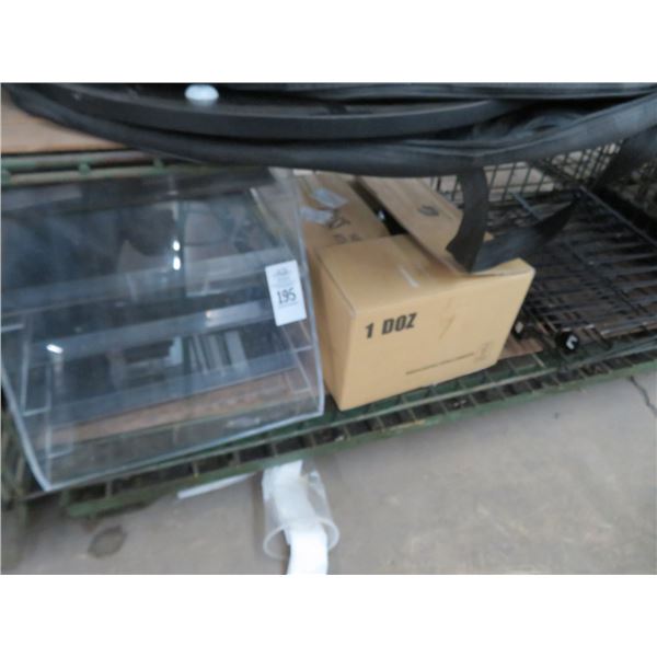 Transparent Merchandisers, To-Go Boxes, Black Merchandiser Rack