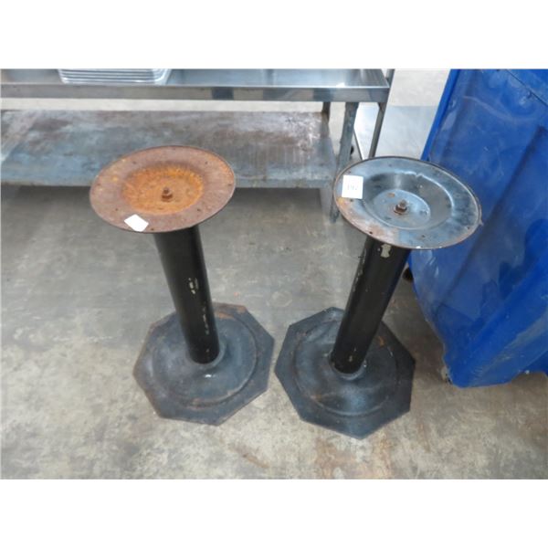 Black Iron Table Bases (2)