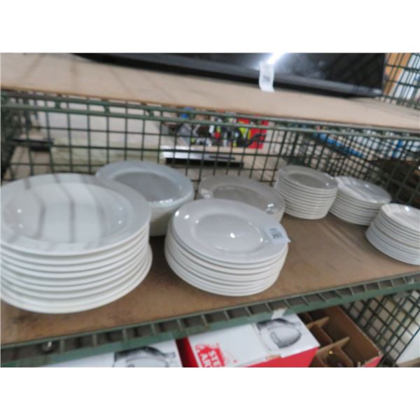 Asst. Ceramic White Plates