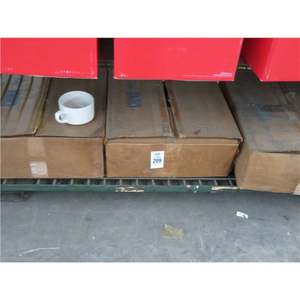 3-White Coffe Mugs - 3 X $