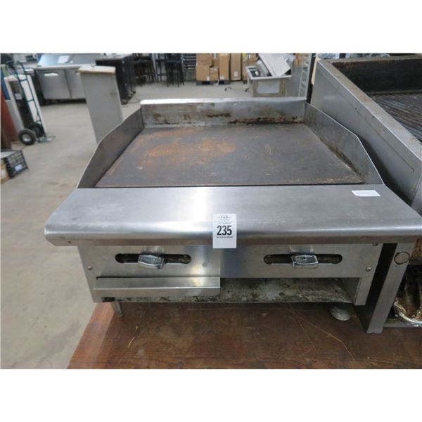S/S Gas 2' Countertop Flat Grill