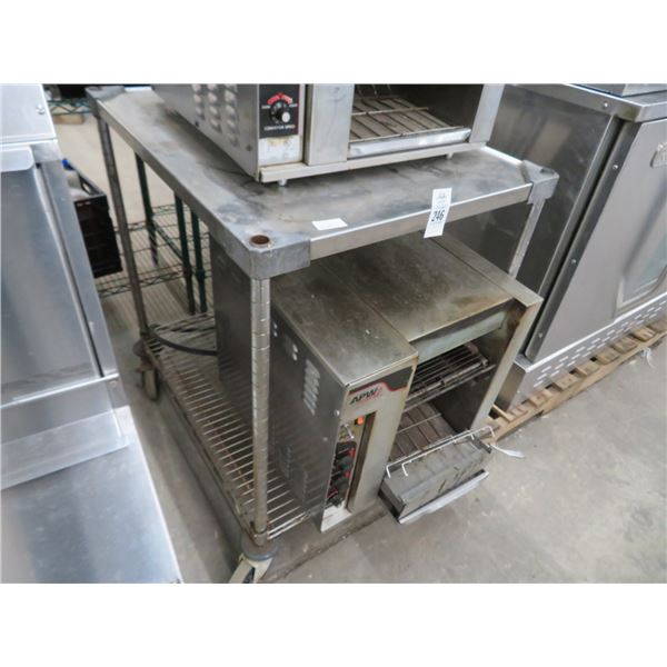 S/S 24" Equip. Stand w/Undershelf