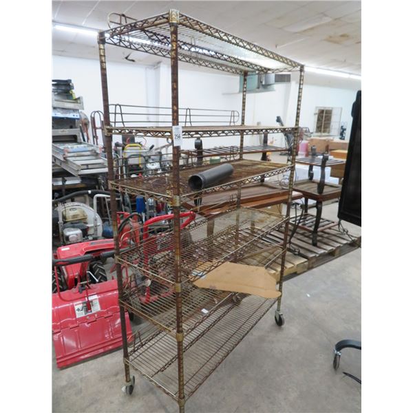 3-4 or 6 Shelf Metro - On Wheels - 3 X $