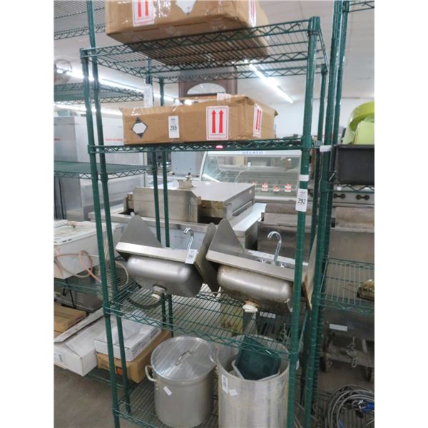 Green 4 Shelf Metro Rack