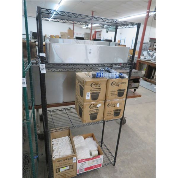 Black 4 Shelf Metro Rack