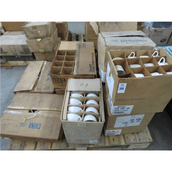 Pallet Lot Coffee Mugs & Libby Rocks Glasses