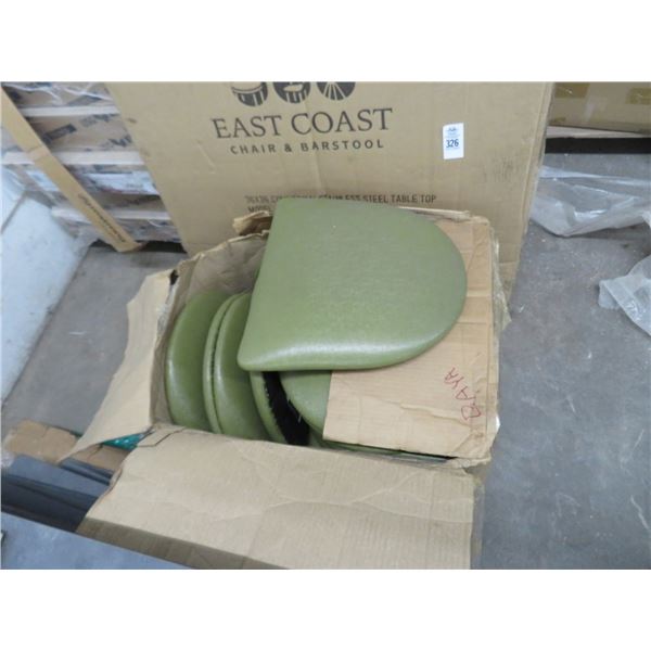 Lot of Green Seat Cushions S/S 36" x 36" Tabletop