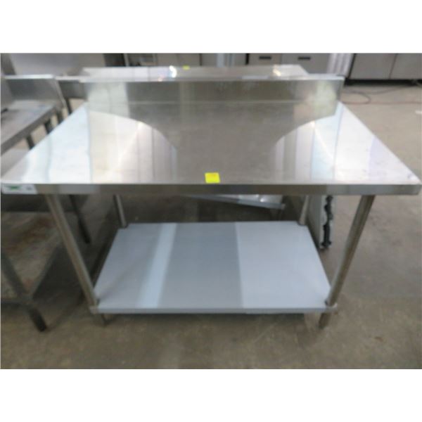 S/S 4' Table w/ Undershelf