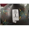 Image 1 : Hand Painted Round Pot w/Contemporary Pattern