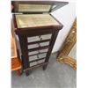 Image 1 : Mahogany 5 Drawer Mirrored Jewelry Case