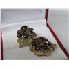 Image 2 : 14K Black Sapphire Ruby Pendant/Ring Set 11.8g