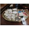 Image 2 : Oval Mirrored Tray w/Demitasse Set and Décor