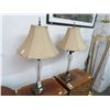 Image 1 : Cast Base / Glass Lamps Pair