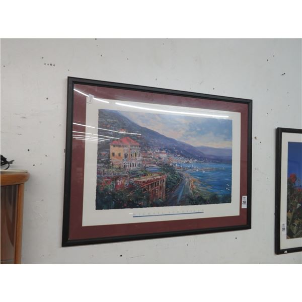 Michael Sabefiels Framed Seascape 30" X 36"