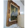 Image 1 : Guilded Framed Oil on Canvas Staring Woman