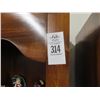 Image 2 : Mahogany Brass Accent Drop Front 1 over 2 Door cabinet (Pair)