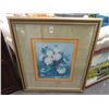 Image 1 : Framed Floral Print 40" x 35"