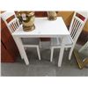 Image 1 : Small White Dinette w/2 Chairs