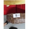 Image 2 : 2-Brown Rattan Padded Lounge Chairs - 2 X $