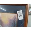 Image 2 : Framed Thomas Kincaid Print (Cracked) - 17" x 22"