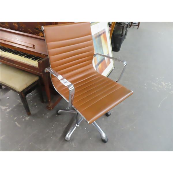 Brown Leather Office Chair