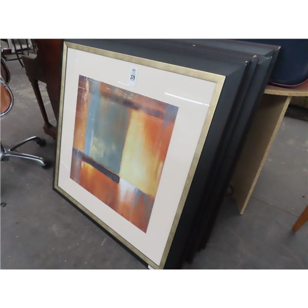 8-Framed Abstract Print - 37" x 37" - 8 X $