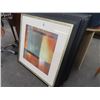 Image 1 : 8-Framed Abstract Print - 37" x 37" - 8 X $