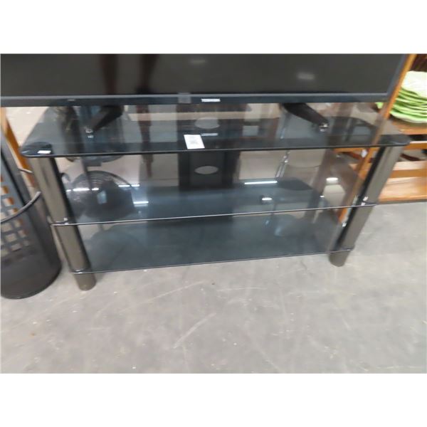 Glass 3 Shelf Console