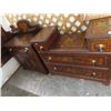 Image 3 : Burl Floral Motif Full Size Bed Set - 3 Pc.