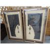 Image 1 : Framed Wood Carved Asian Motif Wall Décor - 53" x 31" - (2)