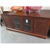 Image 1 : Mahogany 4 Door Console Base (Damaged)