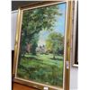 Image 1 : Gold Framed Country Home Scene - 40" x 28"