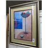 Image 1 : Framed Fruit In Footed Bowl Print - 36" x 27"