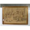 Image 1 : Gold Framed Victorian Tapestry Artist Marchetti - 47" x 33"