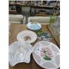 Image 3 : Floral Art Glass Dishes/Bowls (5)
