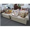 Image 1 : 2-Ethan Allen Beige Loveseat - 2 X $