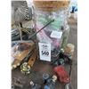 Image 2 : Lot of Oil Lamp, Jar Sharks Teeth, Mickey Mouse Ears