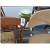 Image 2 : Oak Childs Rocker and Tan Metal Stool