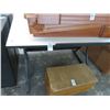 Image 1 : White Formica Work Desk and Fireplace Cabinet