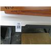 Image 2 : White Formica Work Desk and Fireplace Cabinet