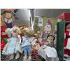 Image 2 : Shelf of Dolls and Holiday Décor