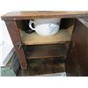 Image 2 : Antique Wood Chamber Pot and Metal Barrel