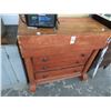 Image 1 : Antique Wood 3 Drawer Flip Top Chest