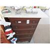 Image 1 : Mahogany Marbletop Chest of Drawers