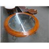 Image 2 : Round Glass Top Coffee Table w/Ornate Metal Base